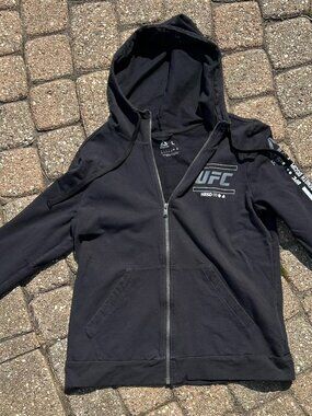 Reebok X UFC Honour Respect Strength Discipline Hoodie Women Large
